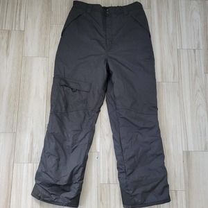 Chalet Ski Wear Men’s Pants Size L Zip Solid Black 36x31